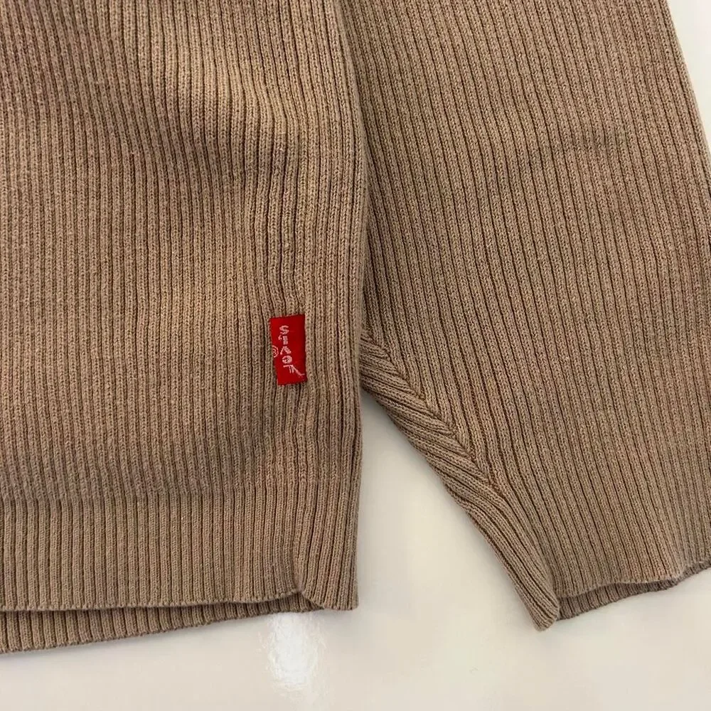 Levi-s Men's Brown and Tan Jumper